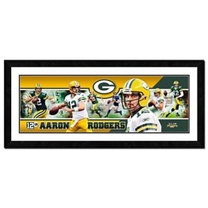 Aaron Rodgers Framed Player Photoramic