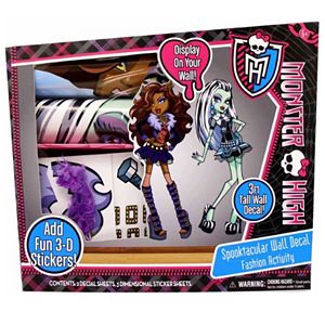 Monster High Spooktacular Wall Decal Fashion Activity