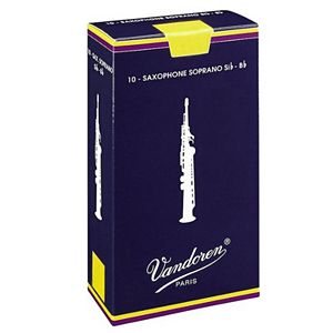 Vandoren Traditional 10-pk. Soprano Saxophone#3 Reeds