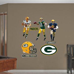 Green Bay Packers Aaron Rogers Hero Pack Wall Decals by Fathead