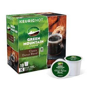 Keurig® K-Cup® Pod Green Mountain Classic Donut Blend Light Roast Regular Coffee - 18-pk.