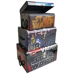 Star Wars 3-pc. Darth Vader & R2-D2 Flat Top Trunk Set