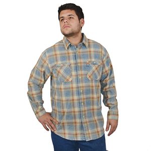 Men's Stanley Plaid Heavyweight Flannel Button-Down Shirt