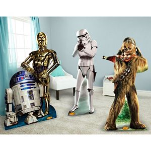 Star Wars Chewbacca, Stormtrooper, R2D2 & C3PO Standup Set