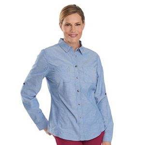 Women's Woolrich Conundrum Chambray Roll-Tab Shirt