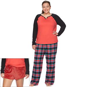 Juniors' Plus Size SO® Pajamas: 3-pc. PJ Gift Set