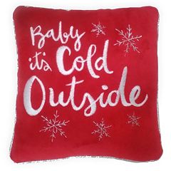 St. Nicholas Square ''Baby it's Cold'' Small Throw Pillow