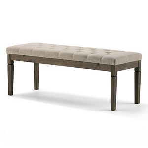 Simpli Home Waverly Tufted Bench
