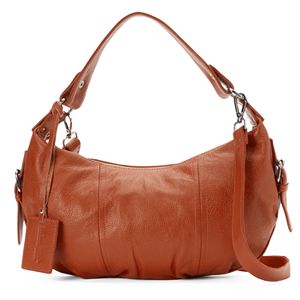 Donna Bella Alexis Leather Buckle Hobo