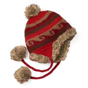 Women's SIJJL Wool Faux-Fur Trapper Hat