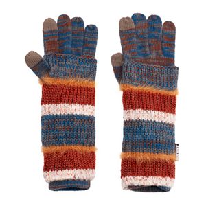 MUK LUKS 3-in-1 Striped Tech Gloves