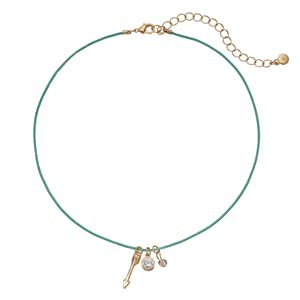 LC Lauren Conrad Arrow Charm Mint Green Choker Necklace