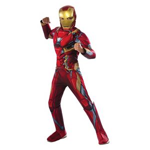 Kids Captain America: Civil War Iron Man Deluxe Muscle Chest Costume