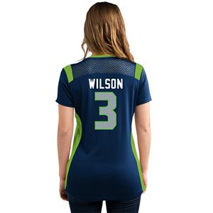 Women's Majestic Seattle Seahawks Russell Wilson Draft Him Fashion Top