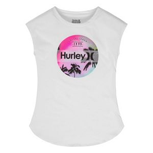 Girls 7-16 Hurley Cap-Sleeve Graphic Tee
