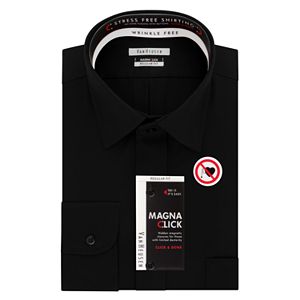 Men's Van Heusen Regular-Fit Magna Click Spread Collar Dress Shirt