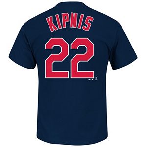 Men's Majestic Cleveland Indians Jason Kipnis Player Name and Number Tee