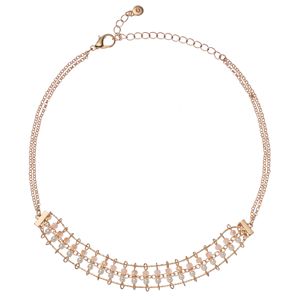 LC Lauren Conrad Beaded & Simulated Pearl Choker Necklace