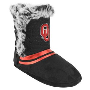 Women's Oklahoma Sooners Mid-High Faux-Fur Boots