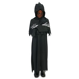 Kids Hooded Dark Grim Reaper Costume