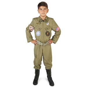 Kids Fighter Pilot Jumpsuit Costume