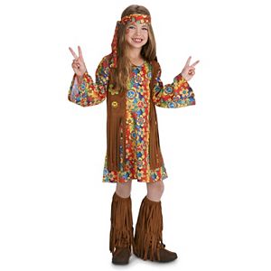 Kids 60's Hippie with Fringe Costume