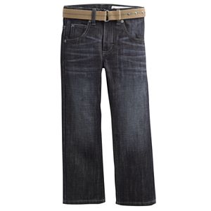 Boys 4-7x Lee Dungarees Slim-Fit Belted Jeans