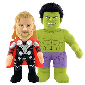 Marvel Avengers Hulk & Thor 10-in. Plush Figure Dynamic Duo Set by Bleacher Creatures