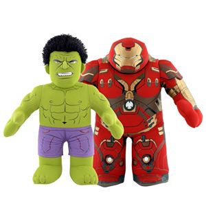 Marvel Avengers Hulk & Hulkbuster 10-in. Plush Figure Dynamic Duo Set by Bleacher Creatures