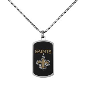 Men's Stainless Steel New Orleans Saints Dog Tag Necklace