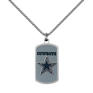 Men's Stainless Steel Dallas Cowboys Dog Tag Necklace