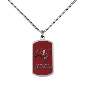 Men's Stainless Steel Tampa Bay Buccaneers Dog Tag Necklace