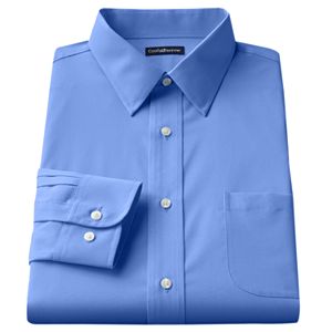 Big & Tall Croft & Barrow® Solid Broadcloth Point-Collar Dress Shirt
