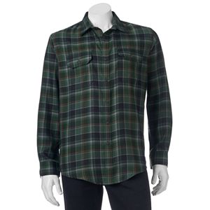 Men's Croft & Barrow® Classic-Fit Plaid Flannel Performance Button-Down Field Shirt