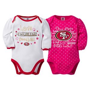 Baby Girl San Francisco 49ers 2-Pack Bodysuits