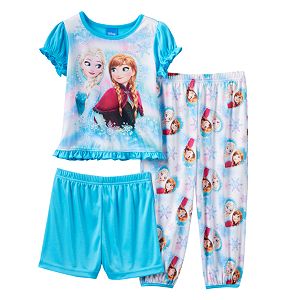 Disney's Frozen Elsa & Anna Toddler Girl Ruffle 3-pc. Pajama Set