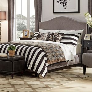 HomeVance Lakeview Camelback Linen Bed