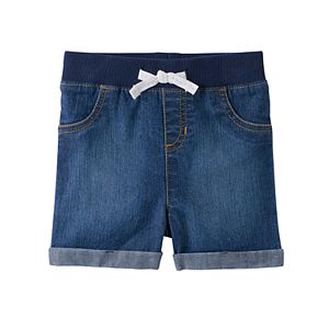 Baby Girl Jumping Beans® Cuffed Denim Shorts