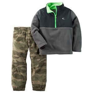 Baby Boy Carter's Half-Zip Fleece Pullover & Pants Set
