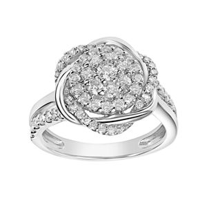 Simply Vera Vera Wang 14k White Gold 1 Carat T.W. Diamond Engagement Ring