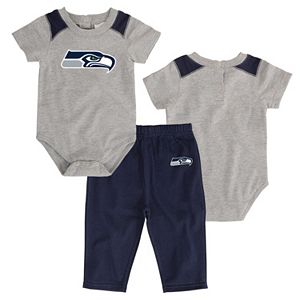 Infant Seattle Seahawks Ellipse Bodysuit & Pants Set