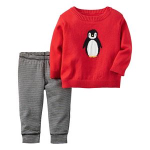 Baby Boy Carter's Knit-In Animal Sweater & Leggings Set
