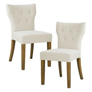 Madison Park Hayes Button Tufted Dining Chair 2-piece Set