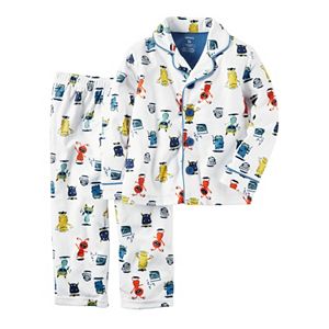 Toddler Boy Carter's Button-Down Top & Bottoms Pajama Set