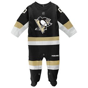 Baby Reebok Pittsburgh Penguins Footed Bodysuit