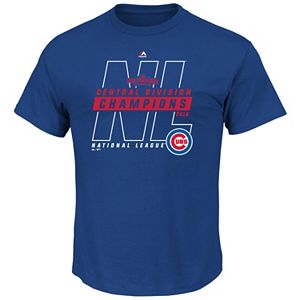 Men's Majestic Chicago Cubs 2016 NL Central Division Champions We Play Tee