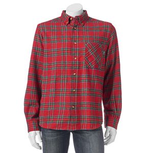 Men's Woolrich Classic-Fit Plaid Flannel Button-Down Shirt