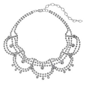 Apt. 9® Simulated Crystal Scalloped Choker Necklace