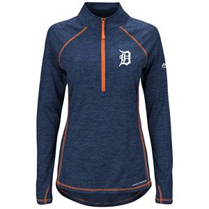 Women's Majestic Detroit Tigers Don't Stop Trying Pullover
