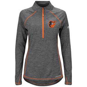 Women's Majestic Baltimore Orioles Don't Stop Trying Pullover